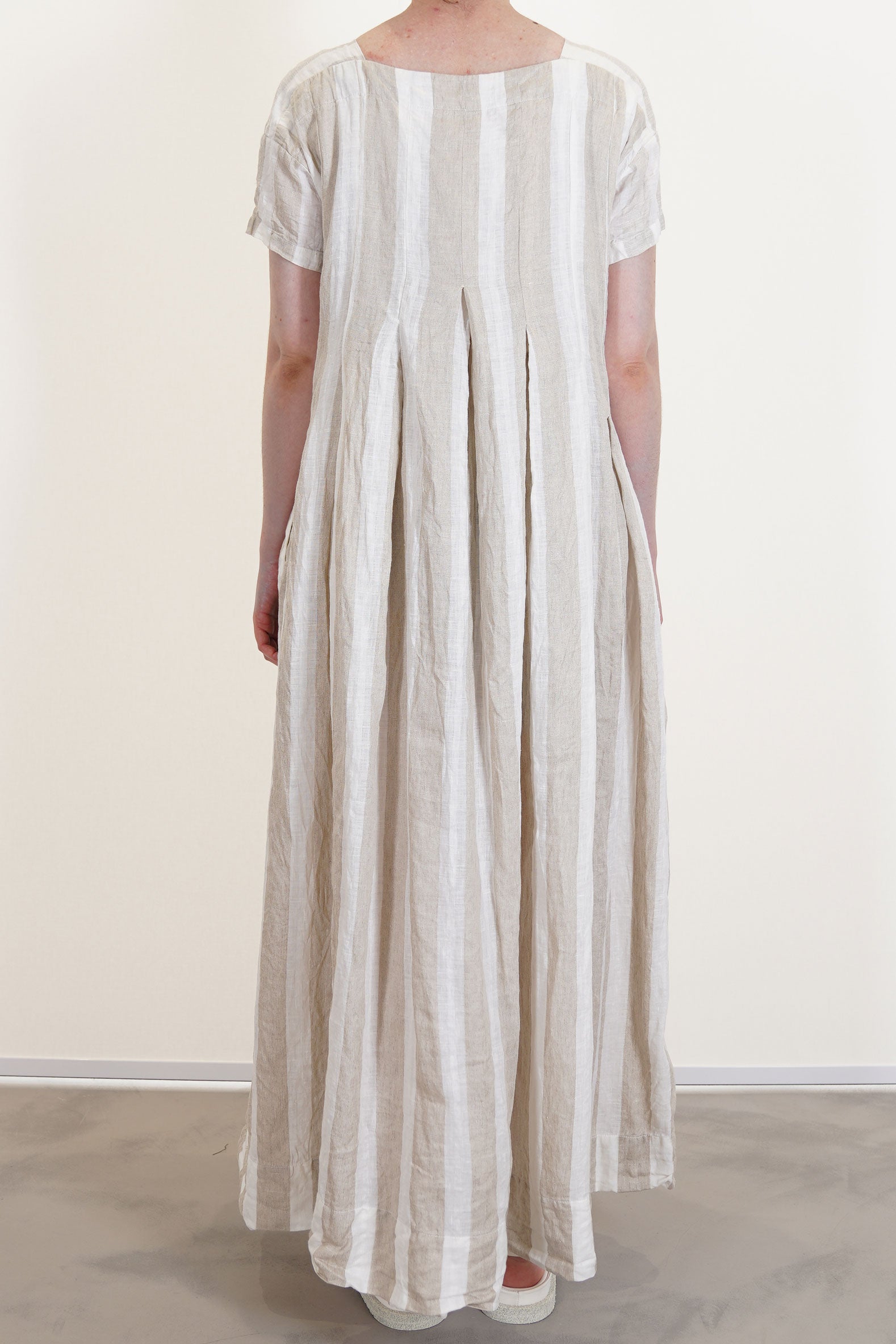 dress pt linen stripe