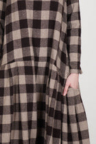 ecy dress cashmere chocolate opal