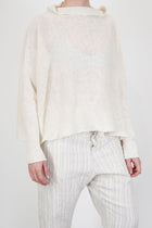 hazel linen knit white
