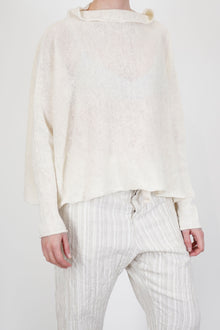 hazel linen knit white