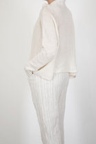 hazel linen knit white