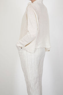 hazel linen knit white