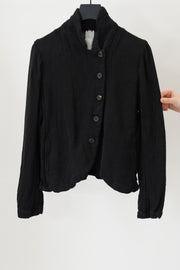 jacket ally linen gauze black