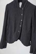 jacket ally linen gauze black