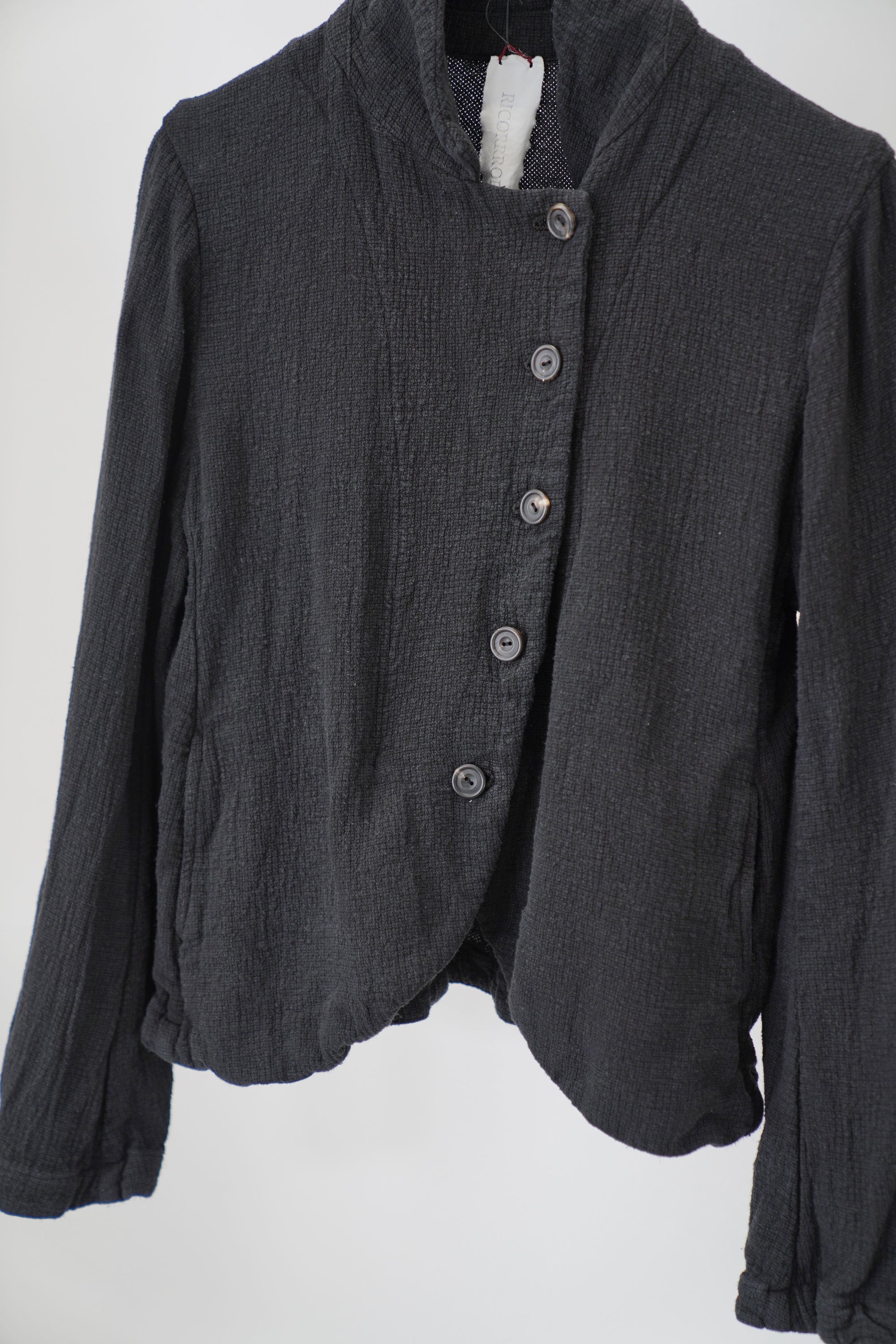 jacket ally linen gauze black