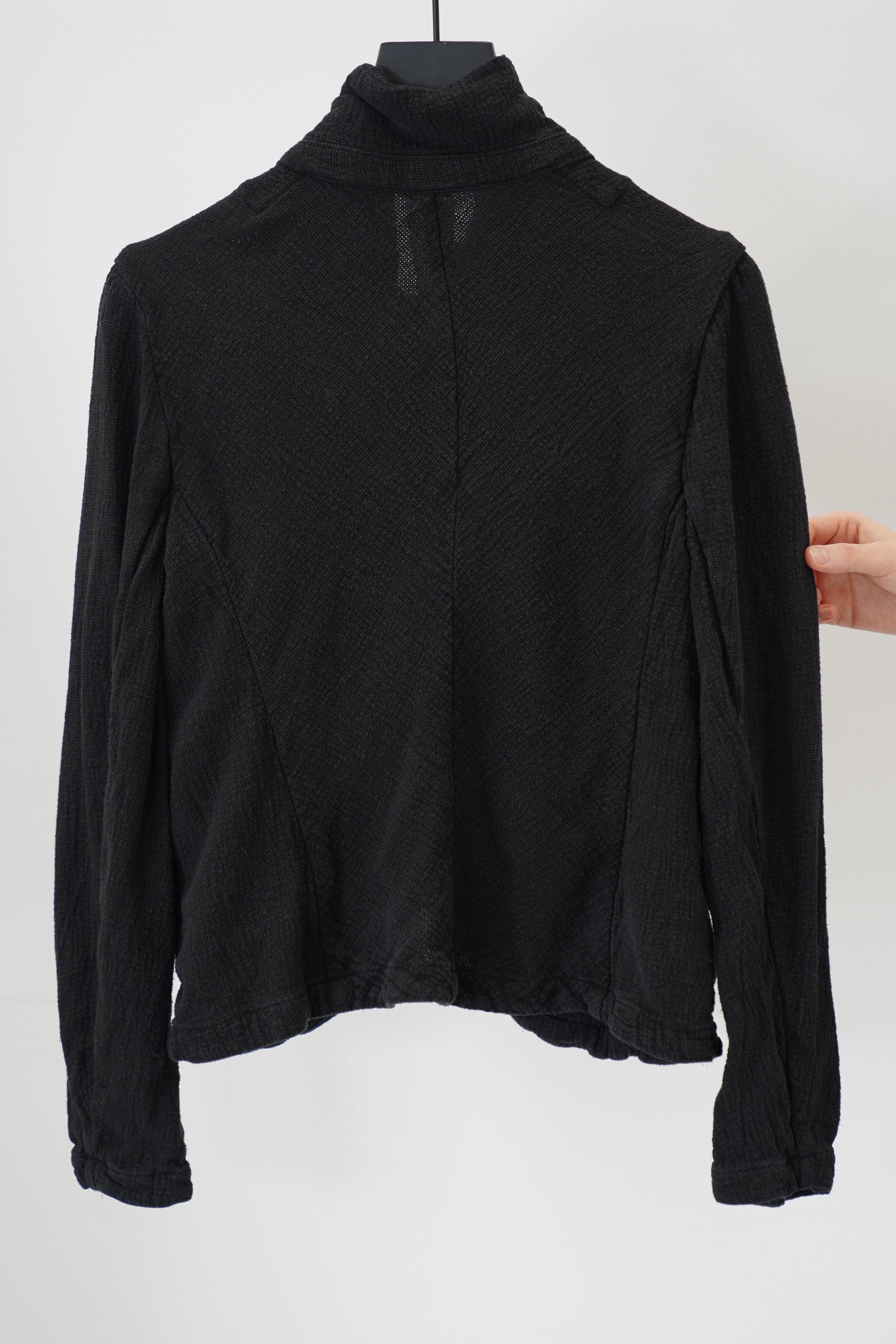 jacket ally linen gauze black
