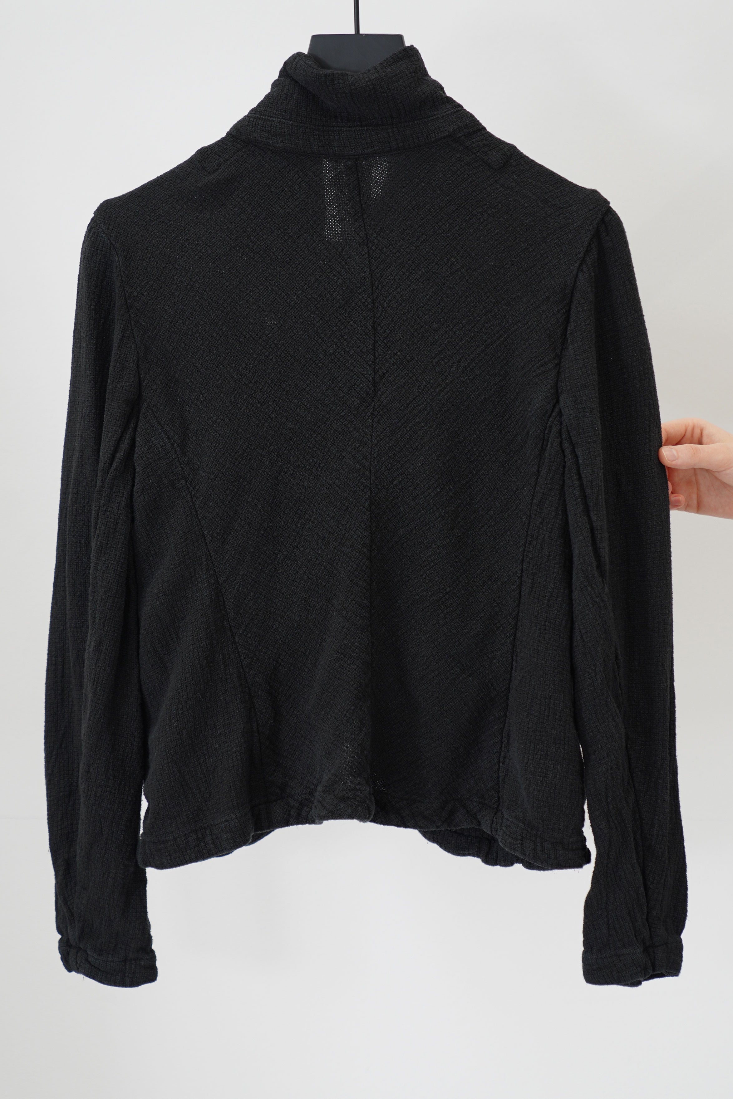 jacket ally linen gauze black