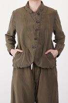 jacket ally silk moss agate