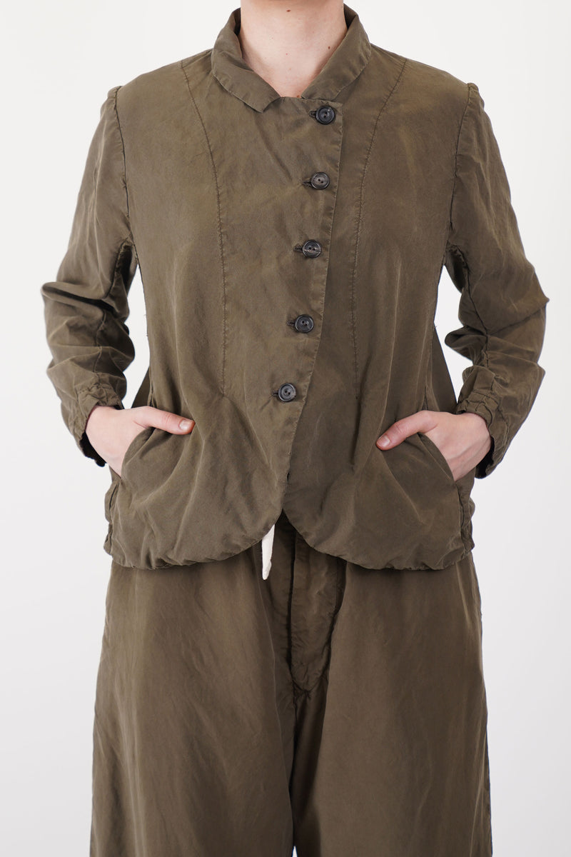 jacket ally silk moss agate