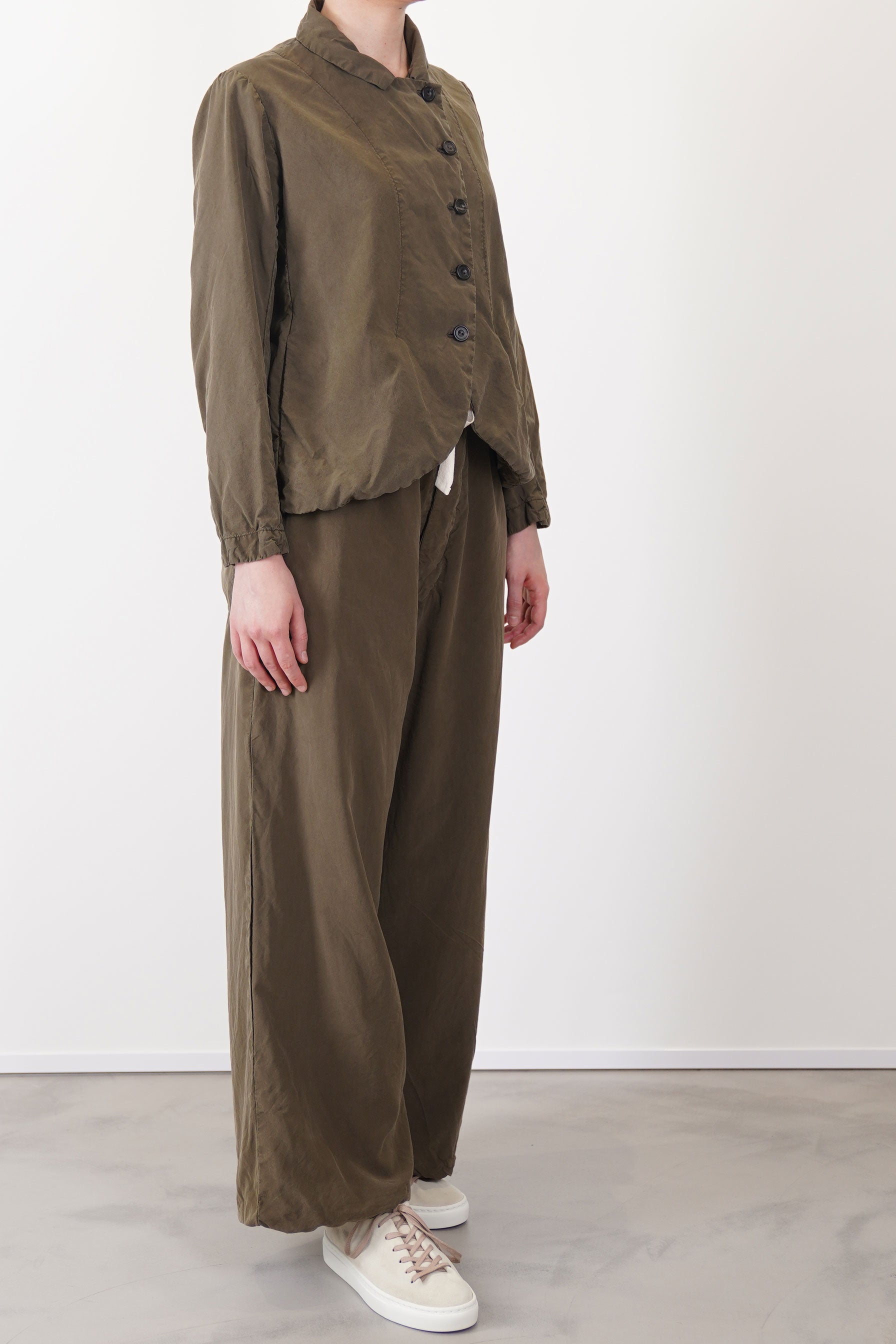 jacket ally silk moss agate