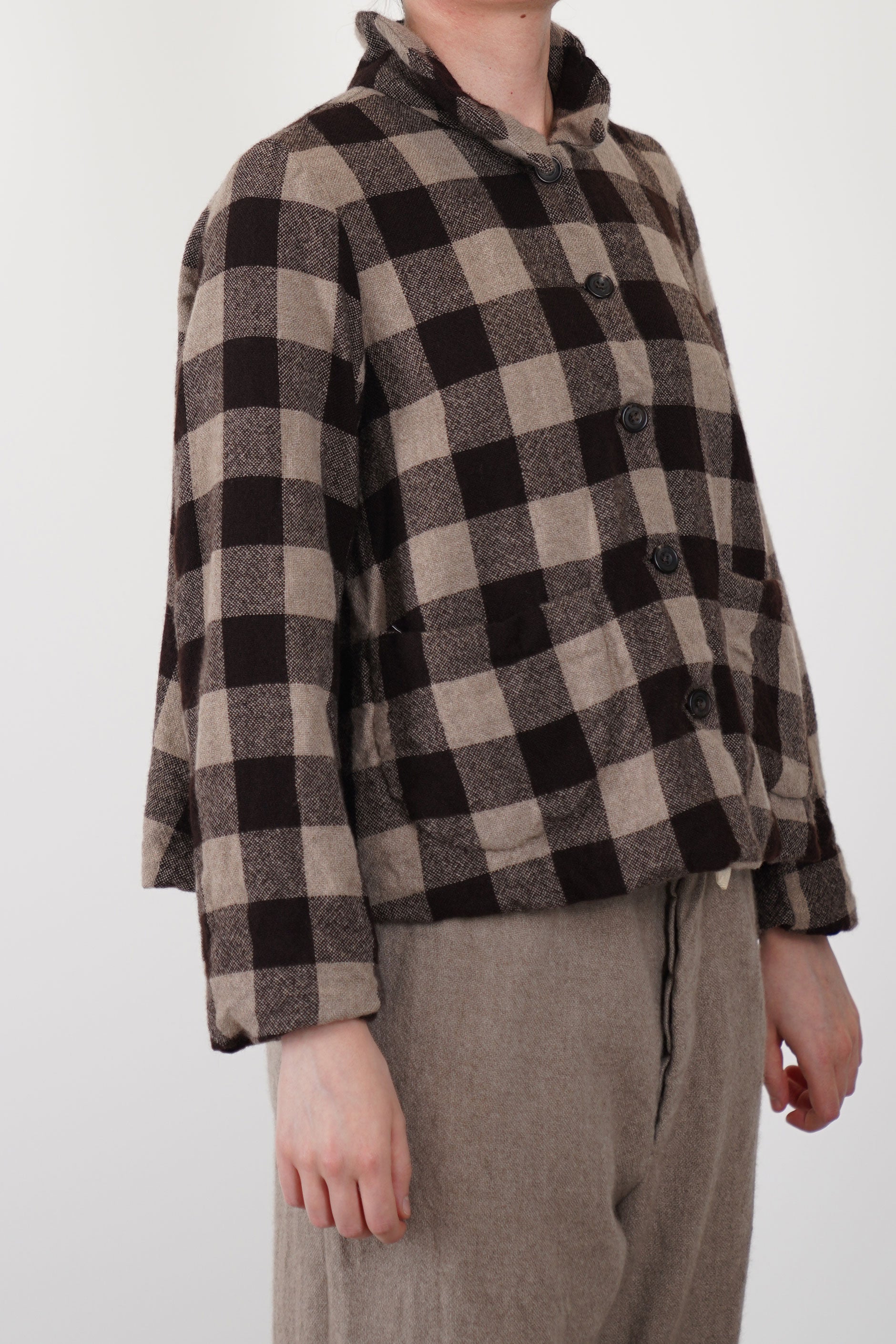 jacket fog cashmere chocolate opal