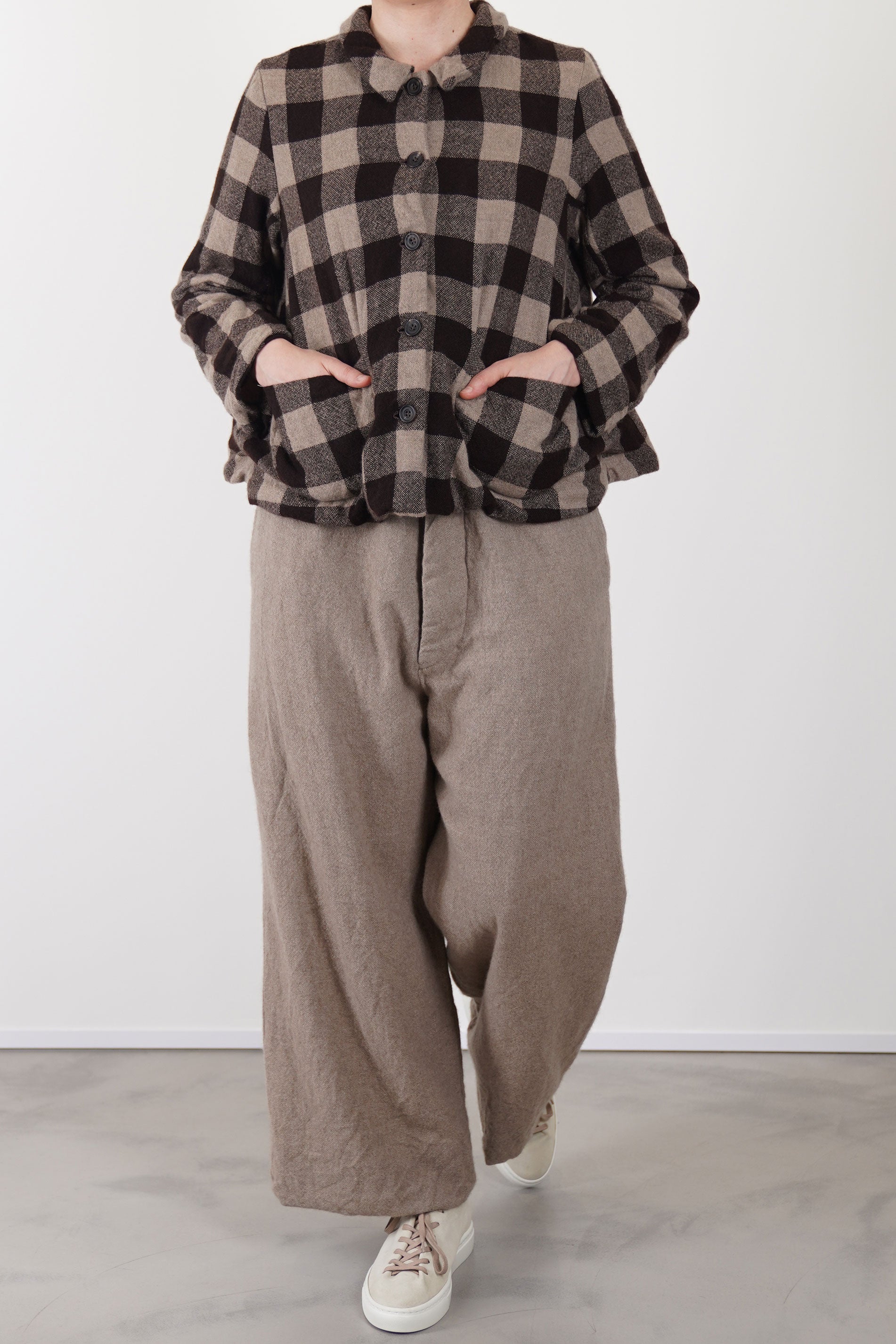 jacket fog cashmere chocolate opal