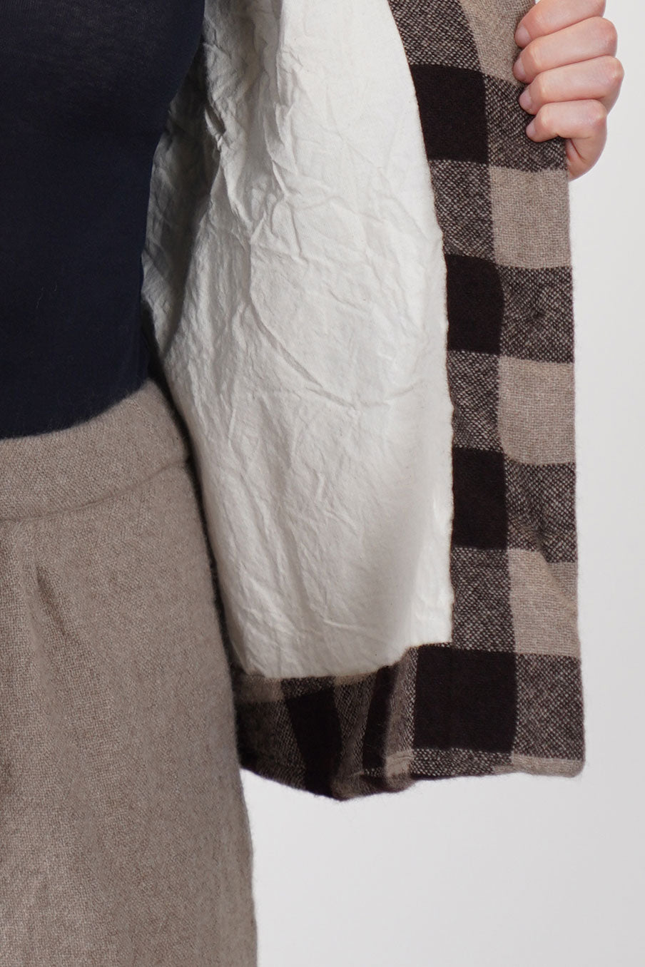 jacket fog cashmere chocolate opal