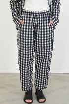 pant cozy gingham check black