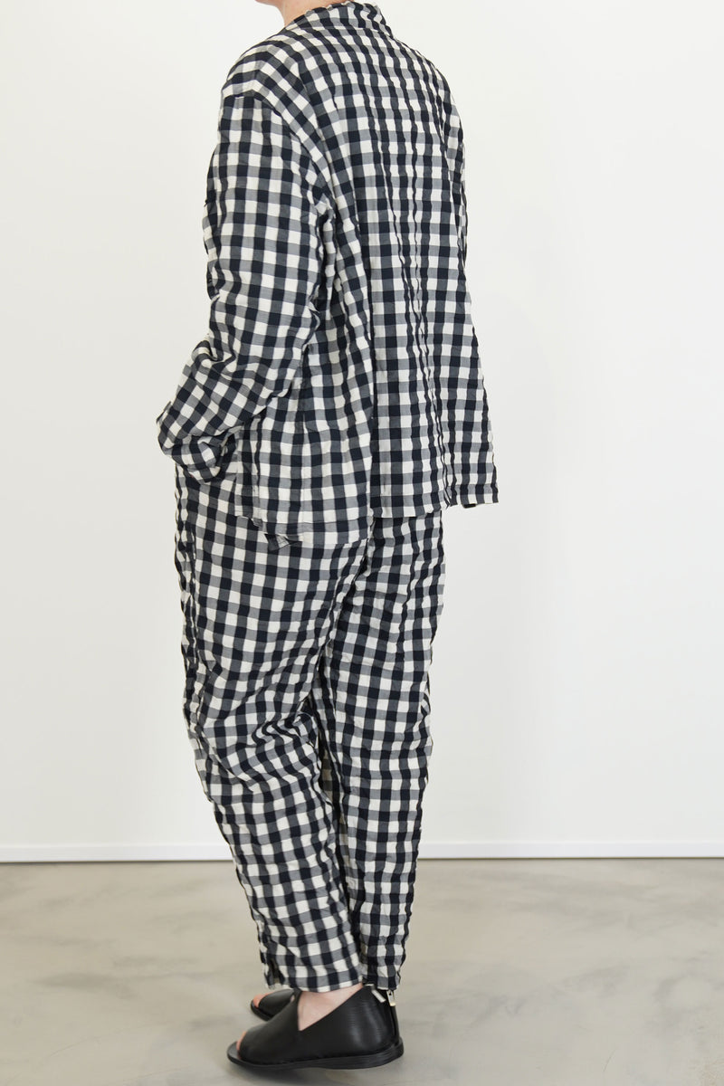 pant cozy gingham check black