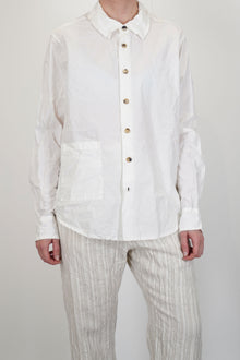 shirt crispy cotton white