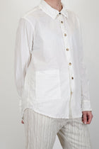 shirt crispy cotton white