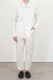shirt crispy cotton white