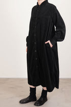shirt dress cashmere corduroy black