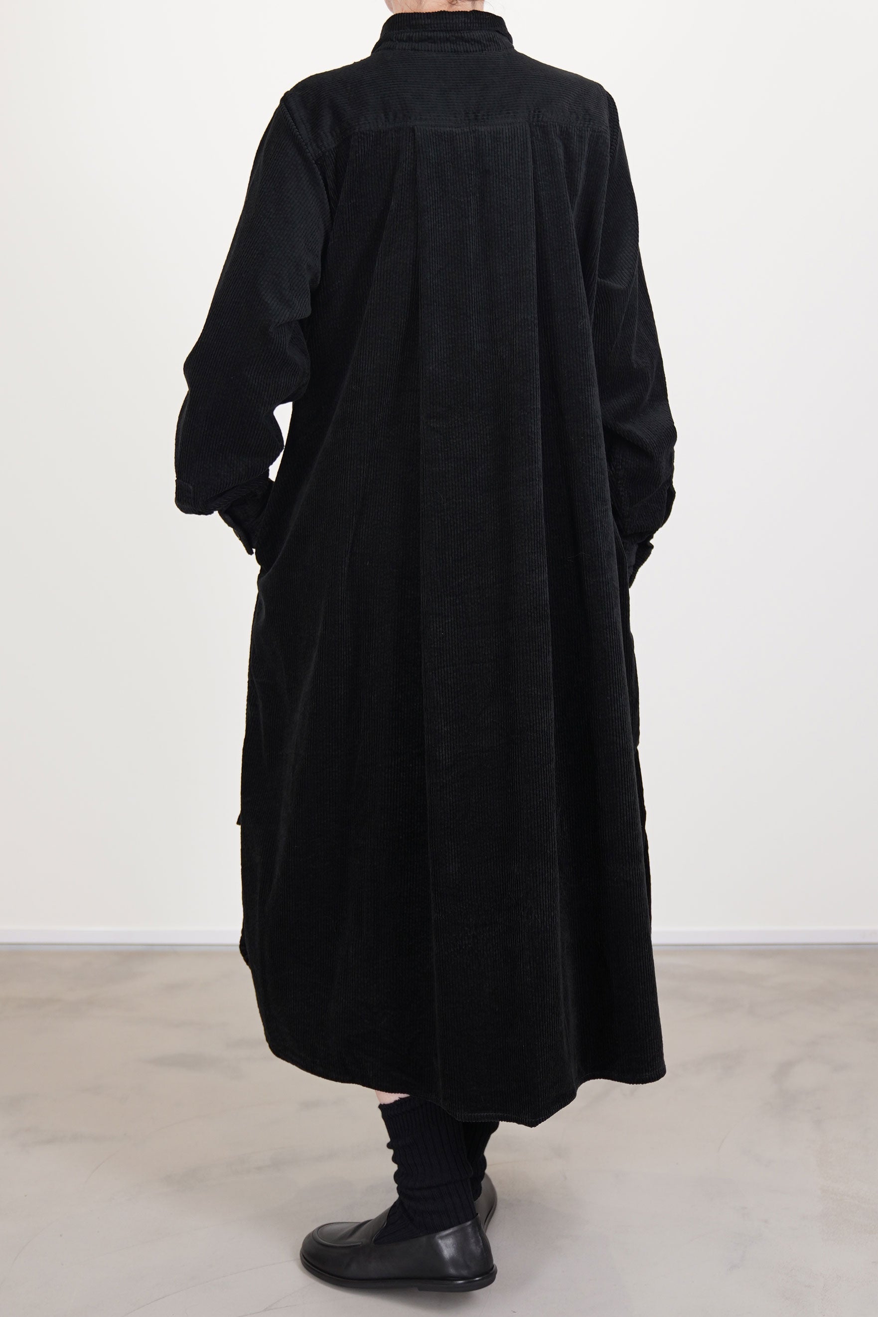 shirt dress cashmere corduroy black