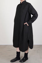 shirt dress soft cotton black