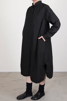 shirt dress soft cotton black