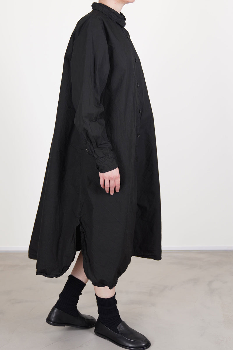 shirt dress soft cotton black