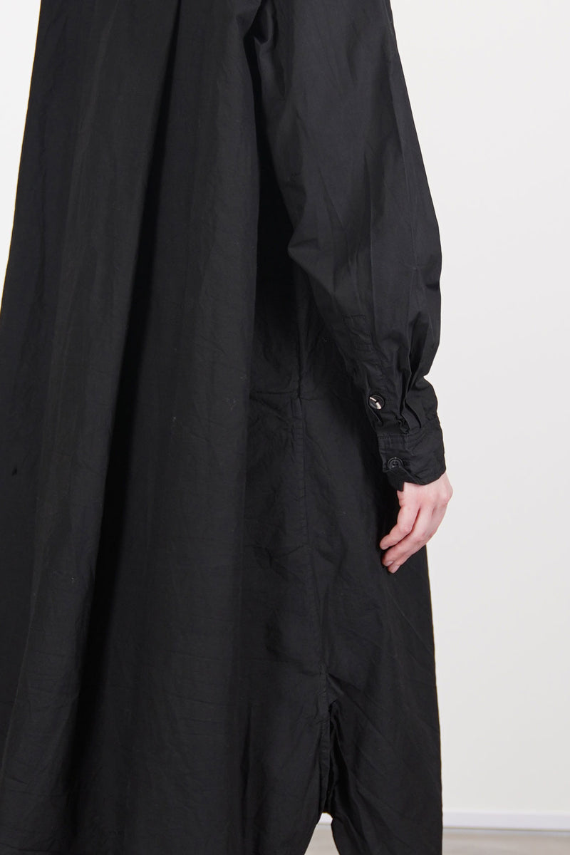 shirt dress soft cotton black