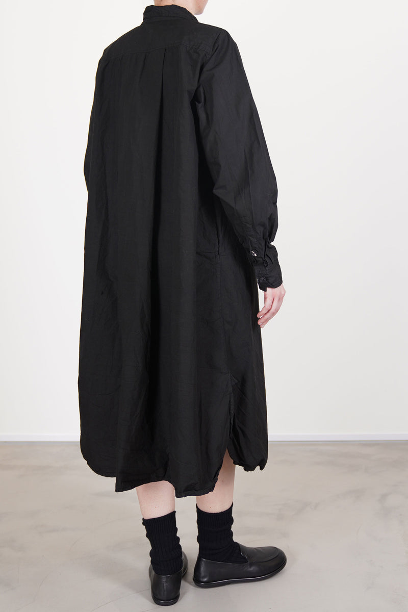 shirt dress soft cotton black