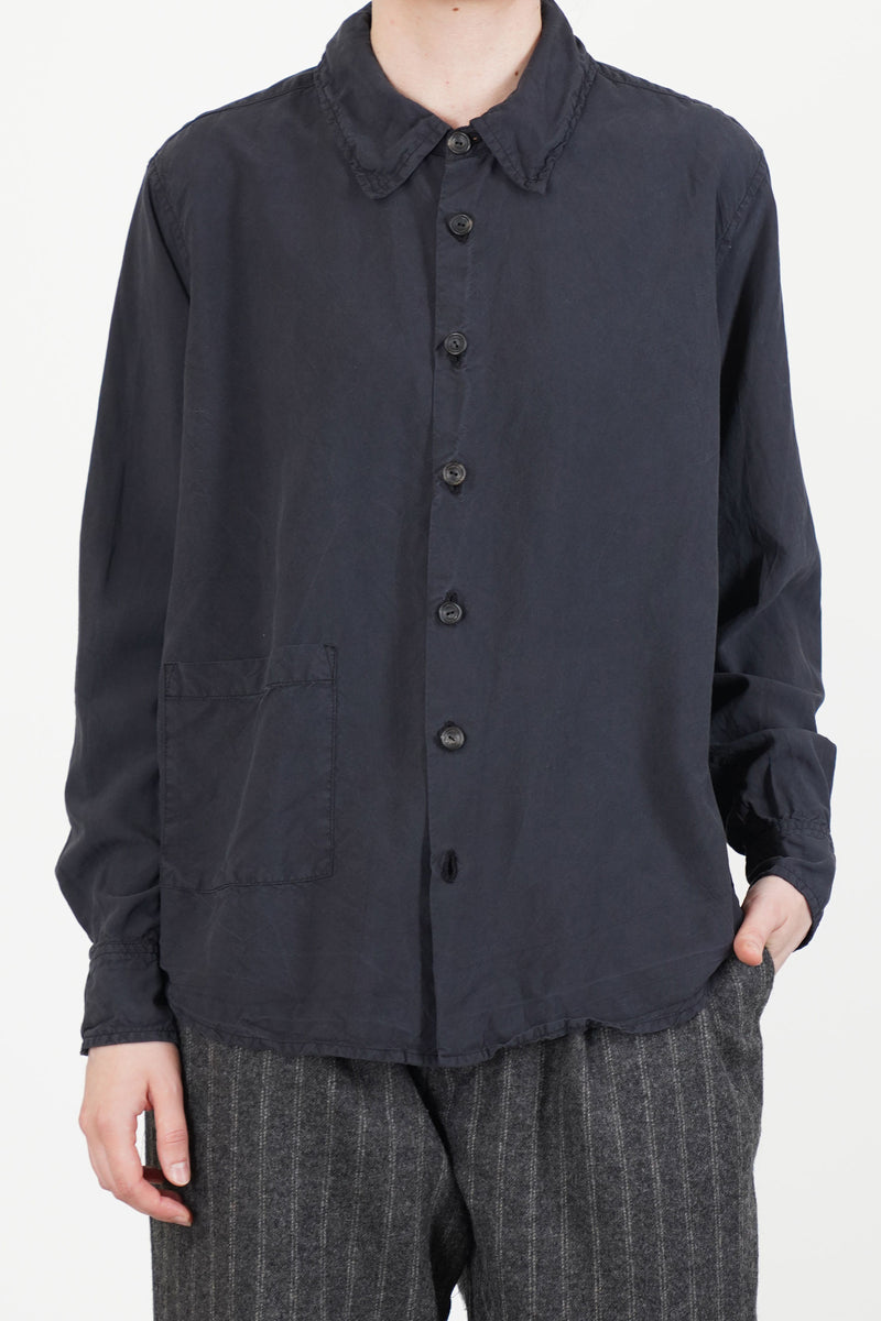 shirt silk black