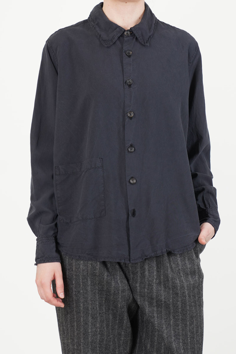 shirt silk black