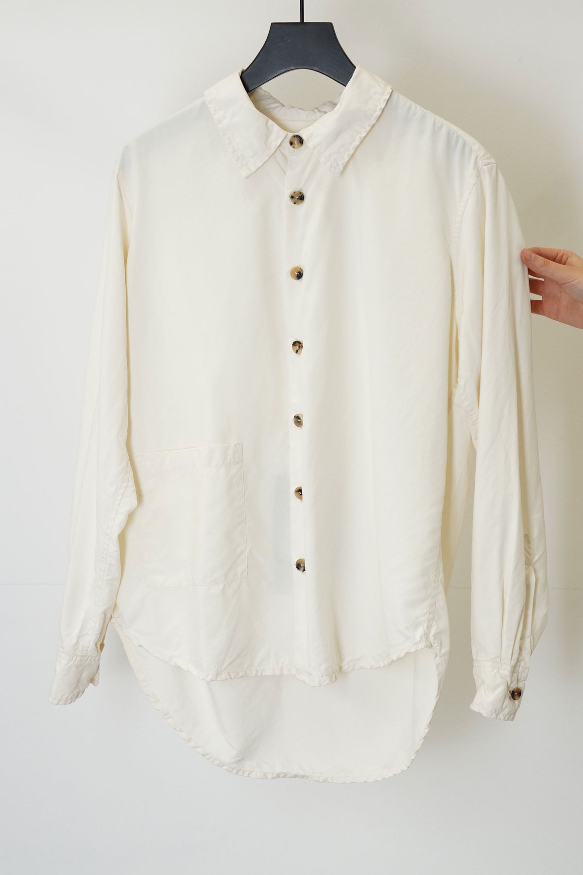 shirt silk ivory