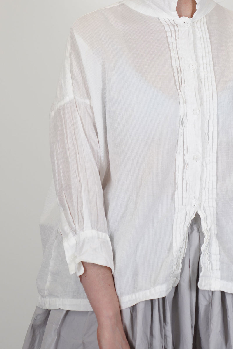 square top self check cotton white