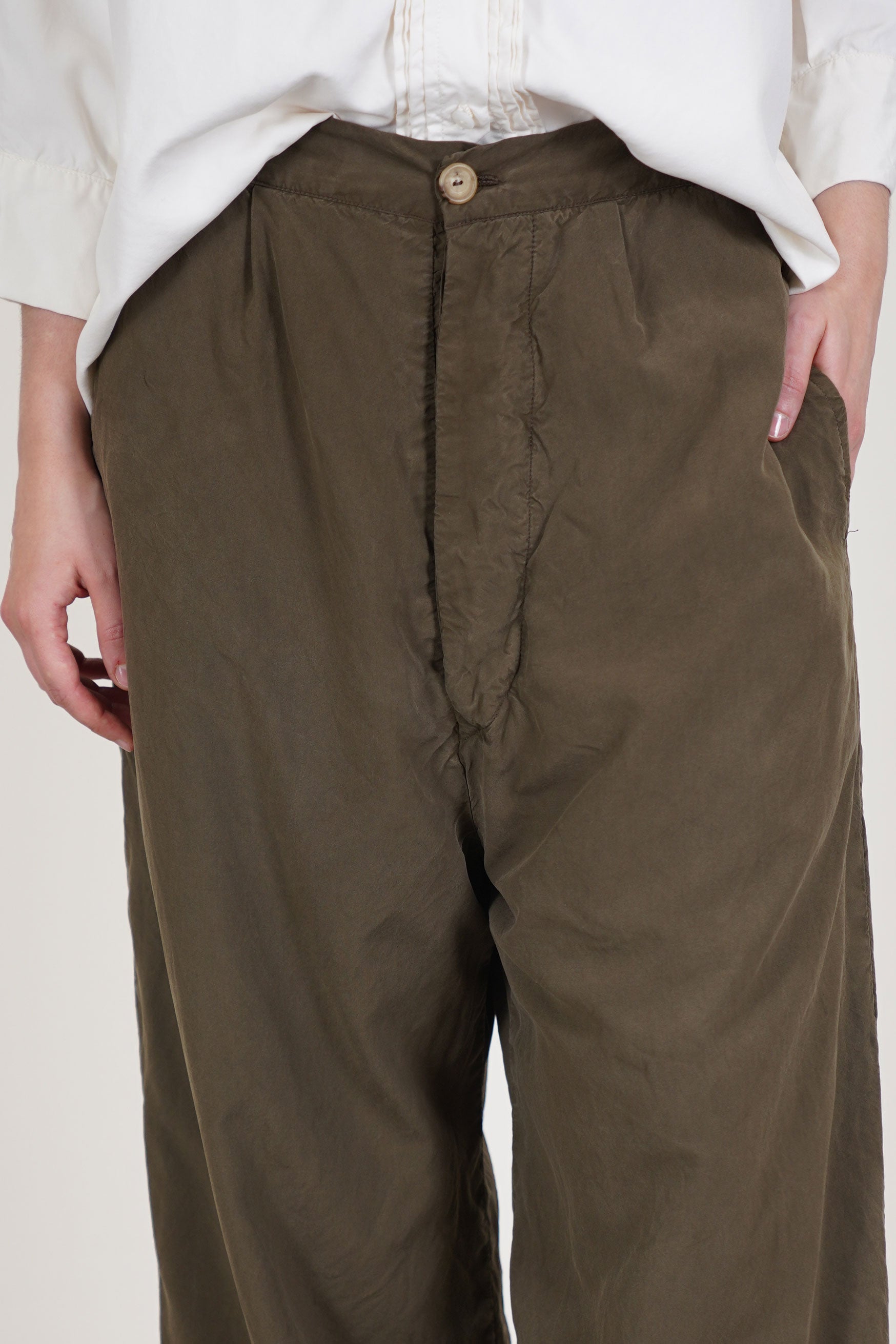 trousers roving silk moss agate