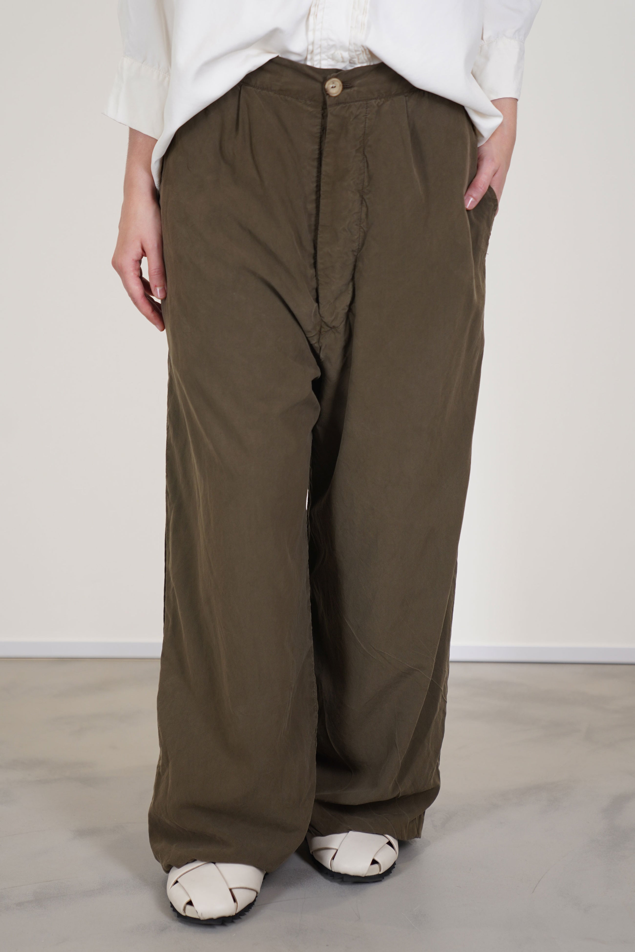 trousers roving silk moss agate