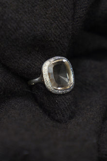 junya bis silver icy grey diamonds topaz