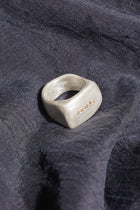 lulu ring silver cognac diamonds