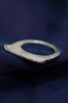 lura ring silver cognac diamonds