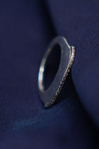 lura ring silver cognac diamonds