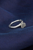 shargani ring silver icy grey diamonds