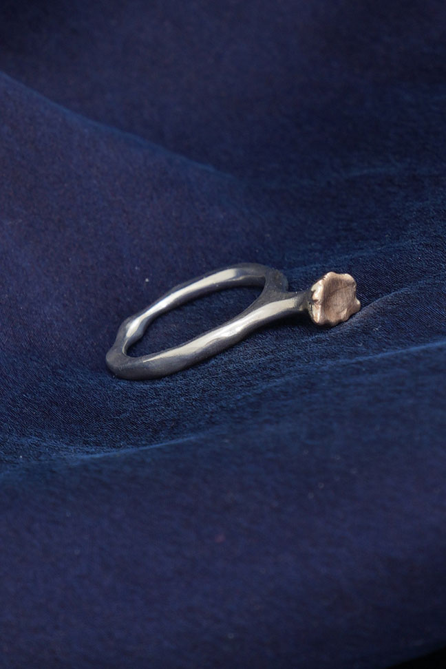 shiran ring silver pink gold