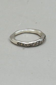 sei 4 ring silver cognac diamonds