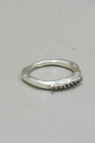 seica 4 ring silver cognac diamonds
