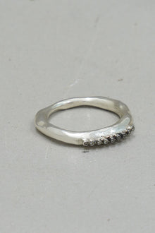 seica 4 ring silver cognac diamonds