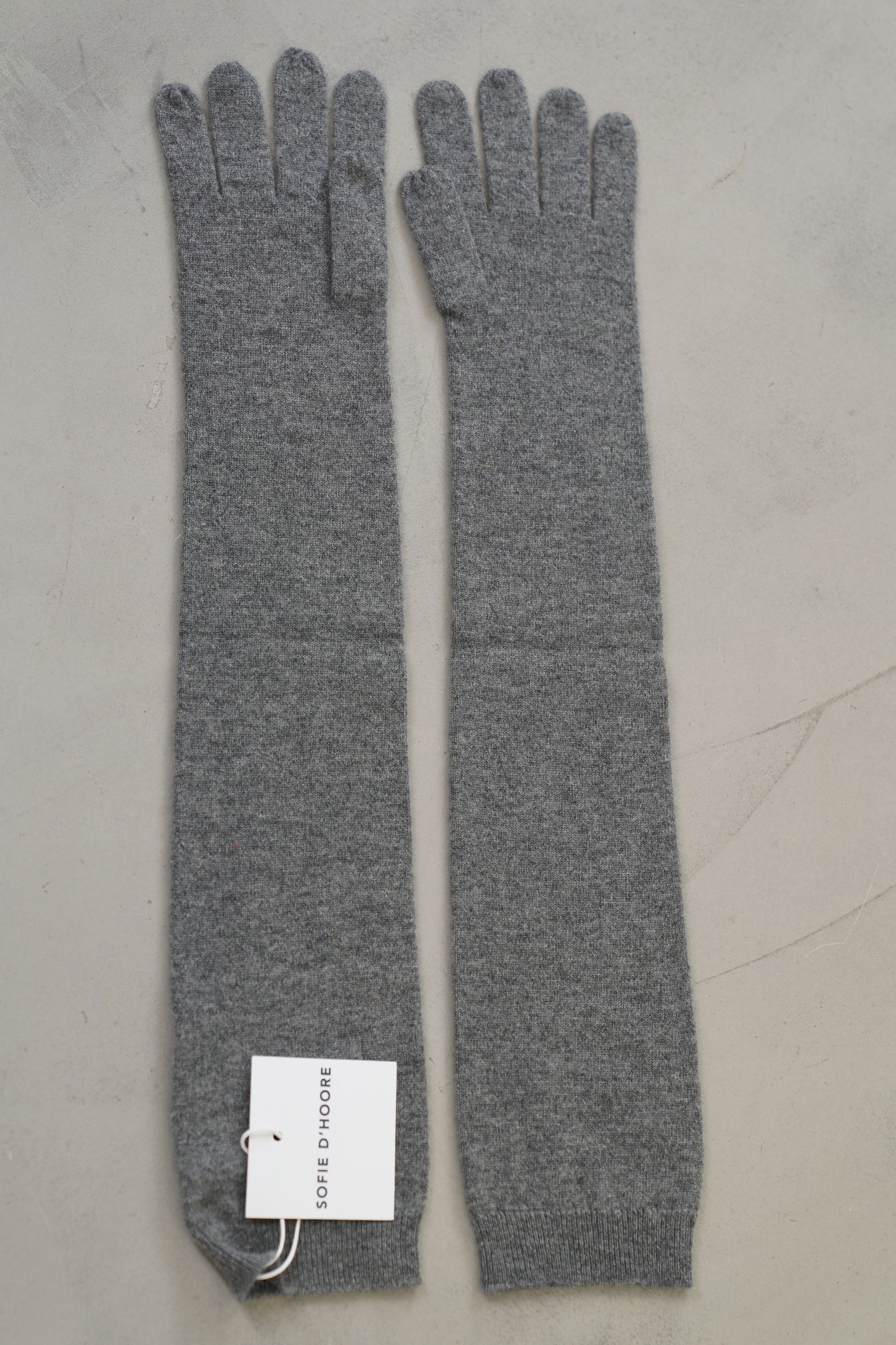 alta long gloves cashmere metal melange