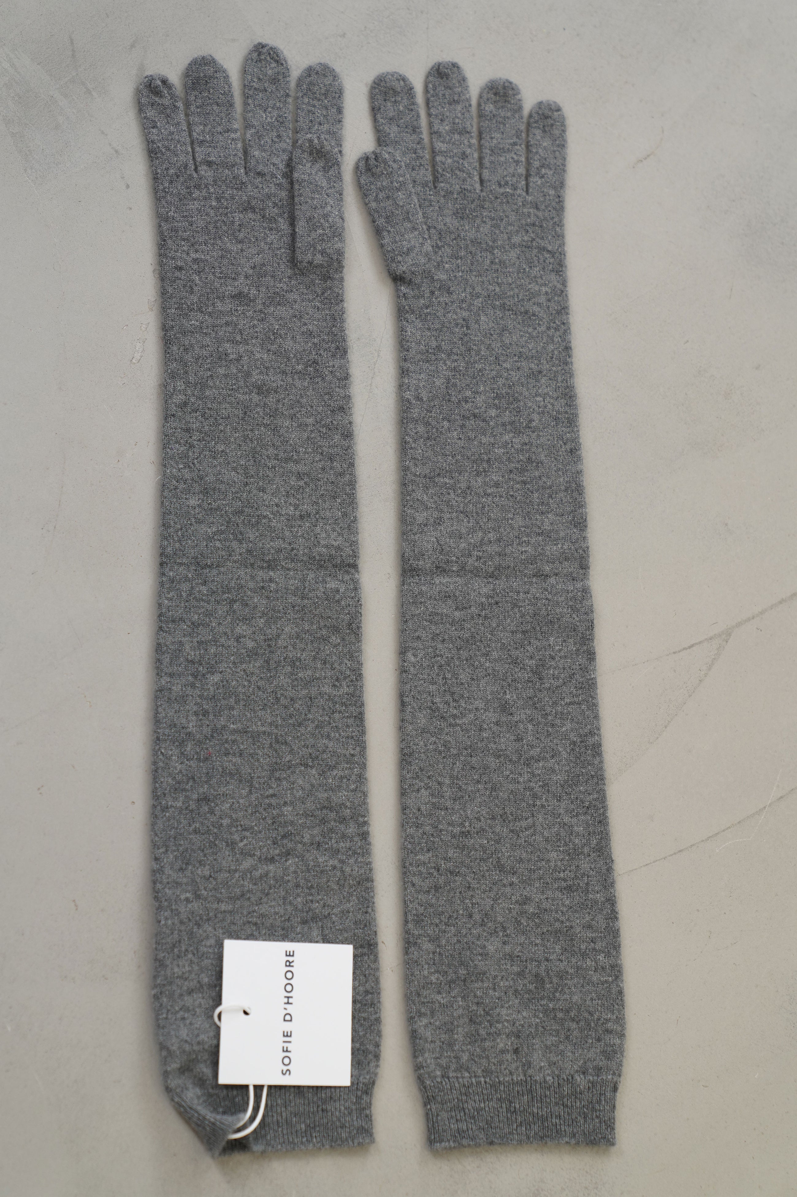 alta long gloves cashmere metal melange