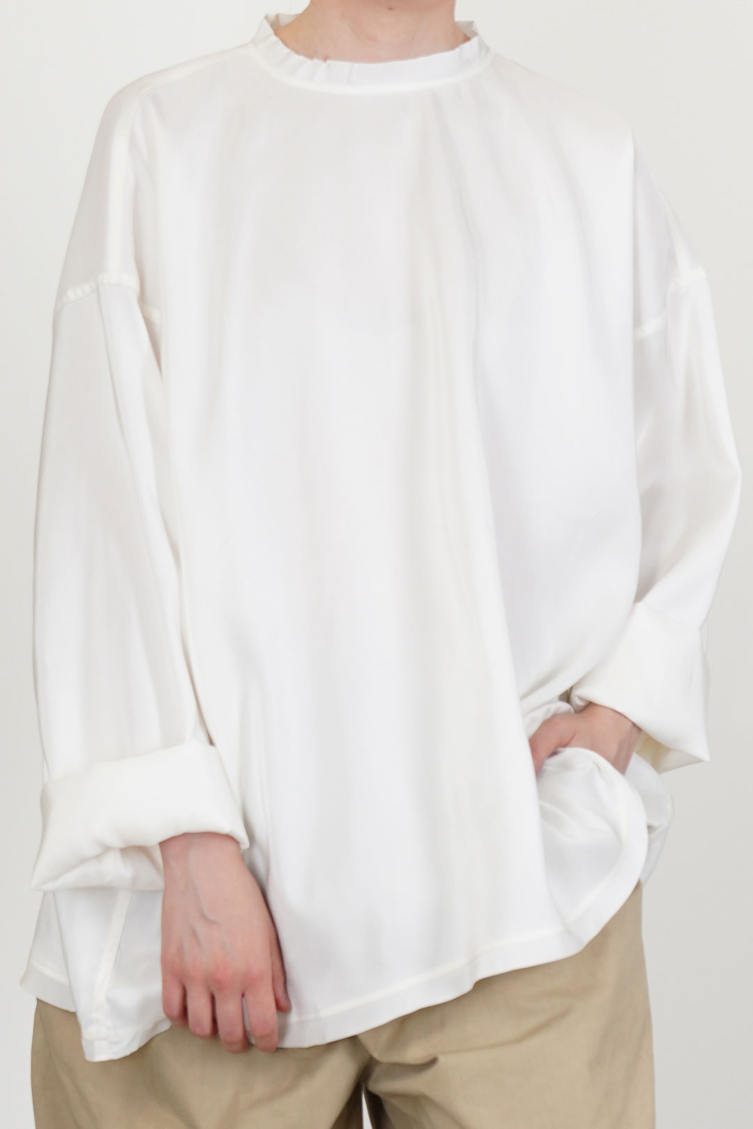 bisa shirt silk lychee