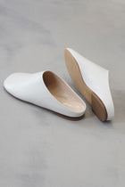 leather ballerina slippers funk off-white