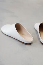 leather ballerina slippers funk off-white