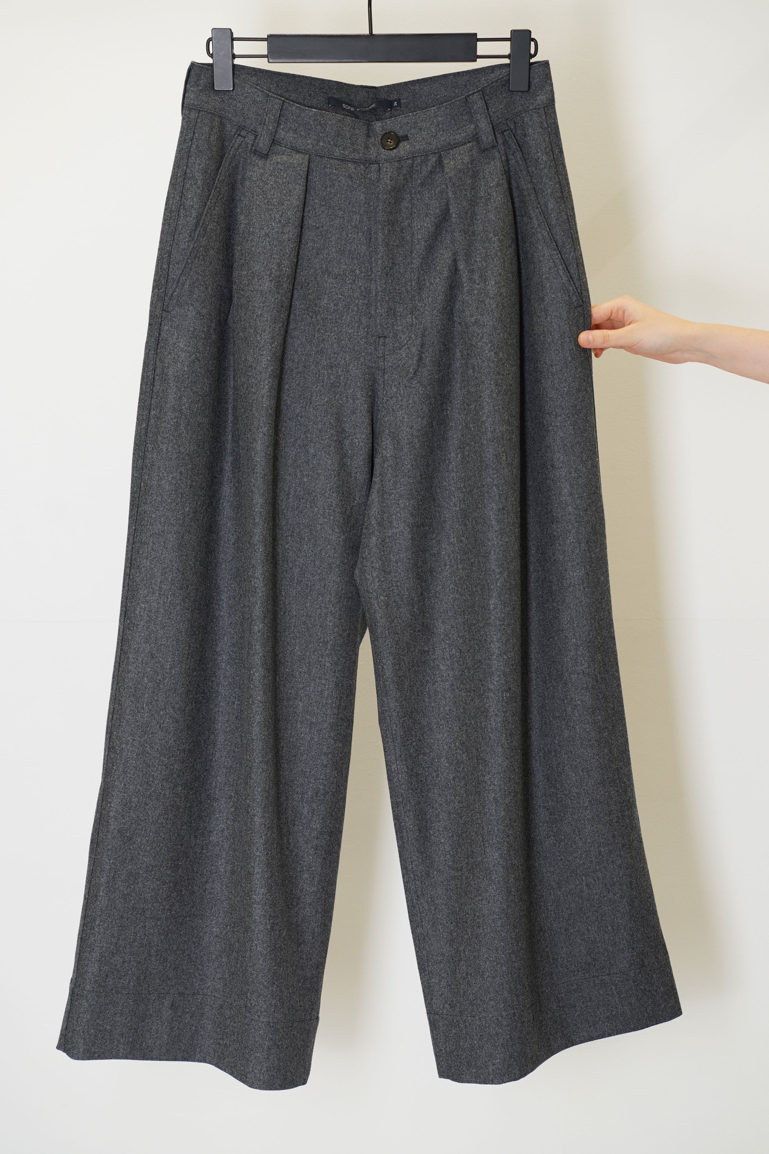 piaf pant wool graphite melange